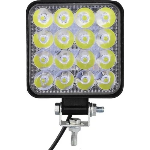 Ars Arsvision 16 LED Kare (1 Adet) Off Road Iş Makinası Çalışma Lambası Sis Farı