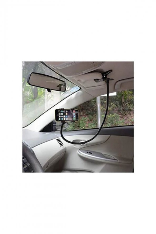 Masaüstü Akrobat Spiral Gövdeli Oynar Başlıklı Telefon Tutucu - 2