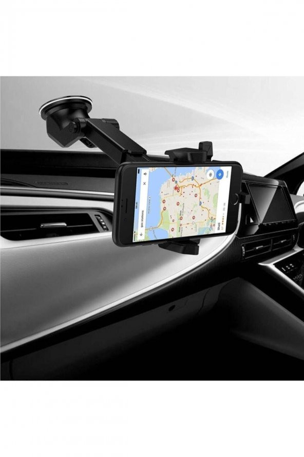 Araç Telefon Tutucu 360 Ayarlanabilir Uzayan Vantuzlu Oto Tutacağı - 2