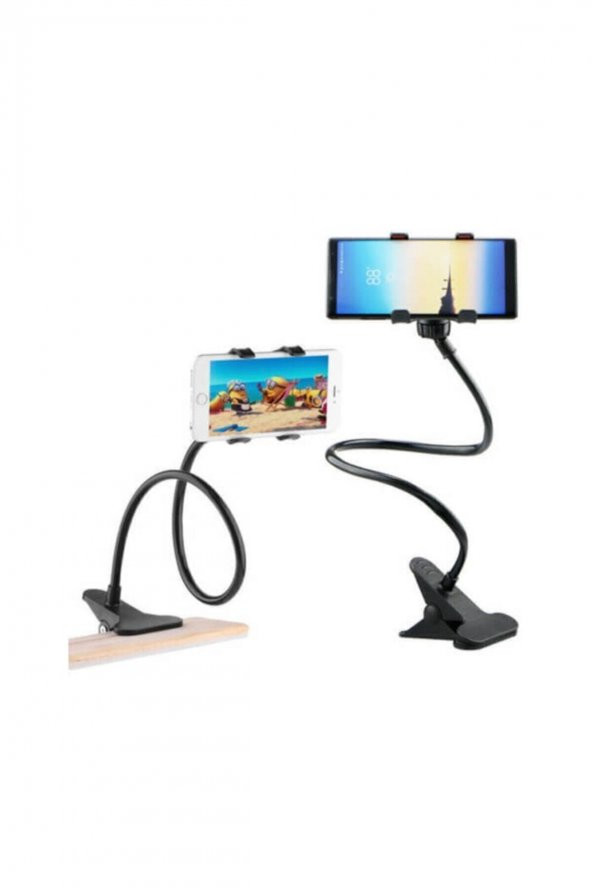 Masaüstü Akrobat Spiral Gövdeli Oynar Başlıklı Telefon Tutucu - 4