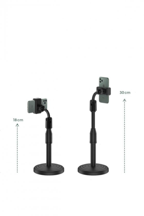 Portatıf 360 ° Masaüstü Ayarlanabilir Telefon Standı Tutucu - 3