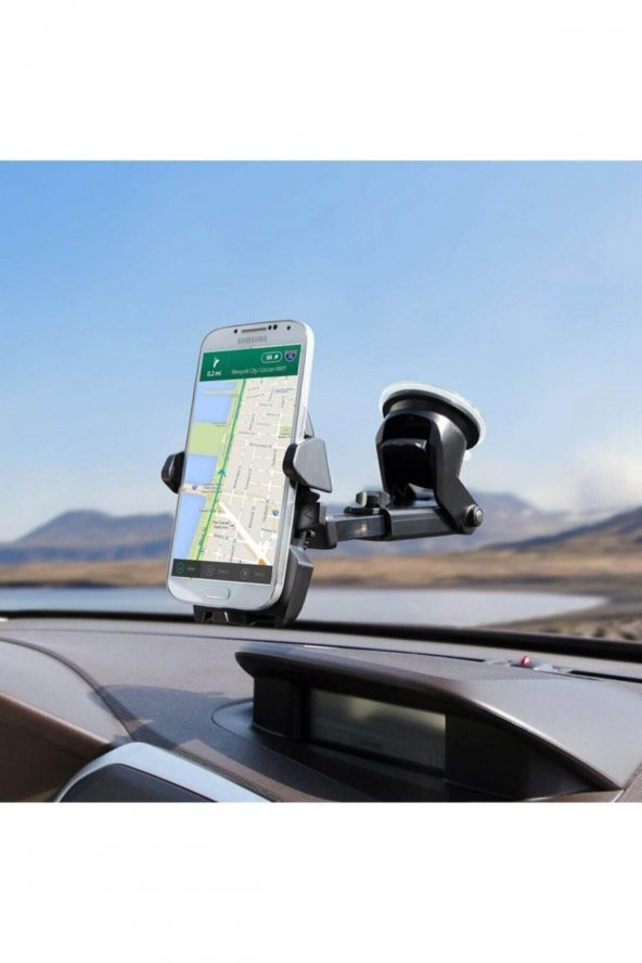 Araç Telefon Tutucu 360 Ayarlanabilir Uzayan Vantuzlu Oto Tutacağı - 5