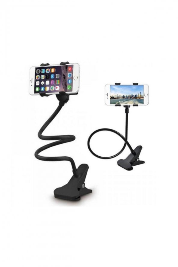 Masaüstü Akrobat Spiral Gövdeli Oynar Başlıklı Telefon Tutucu - 5