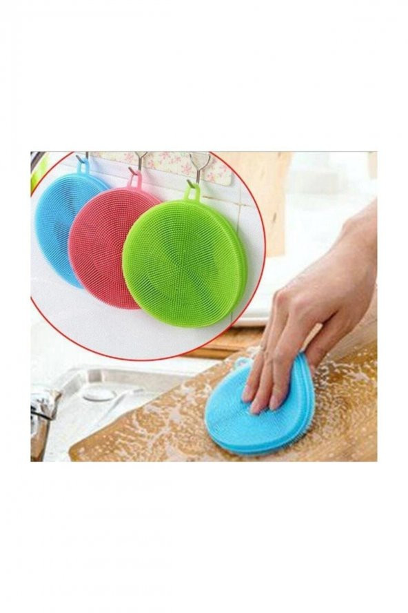 Silikon Bulaşık Yıkama Fırçası Tükenmeyen 2 Adet