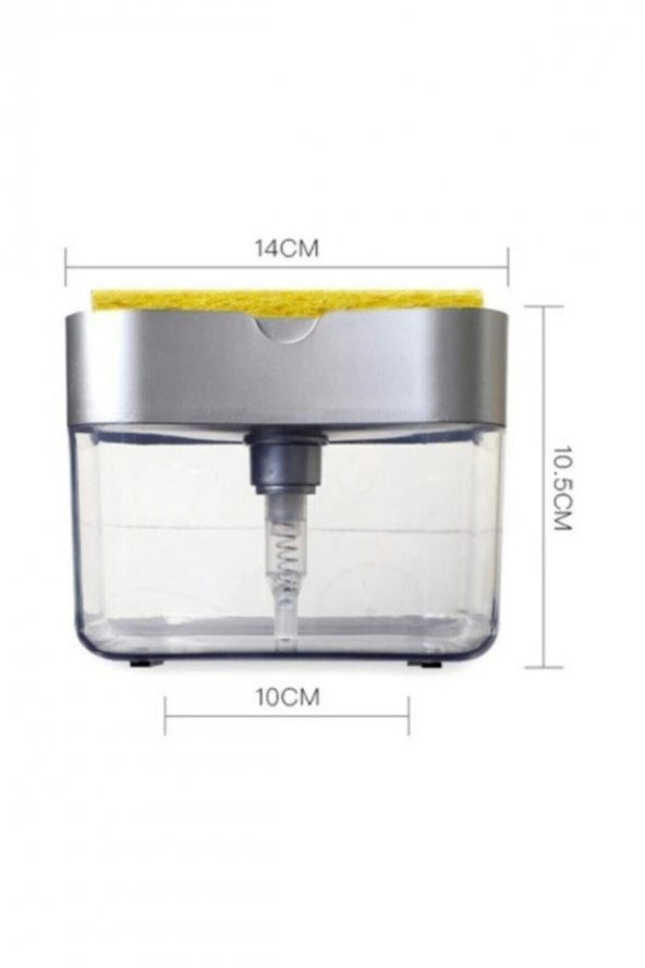 Pompalı Sünger Hazneli Sıvı Sabunluk 380 ml - 3