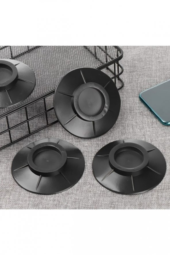 Çamaşır Makinesi Titreşim Engelleyici Stoper Siyah 4lü Set