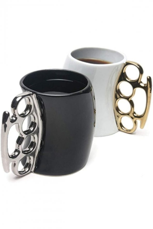 Muştalı 3d Mug Siyah Muşta Tutacaklı Bardak Hediyelik Kupa Kahve Fincanı Boks Bardak - 4