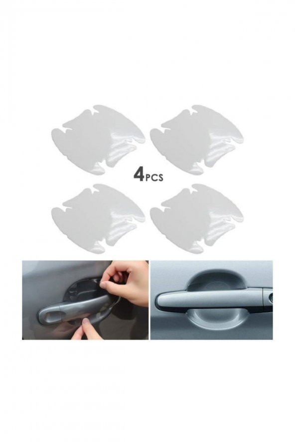 Araba Kapı Kolu Koruyucu Film (4lü Set) - 1