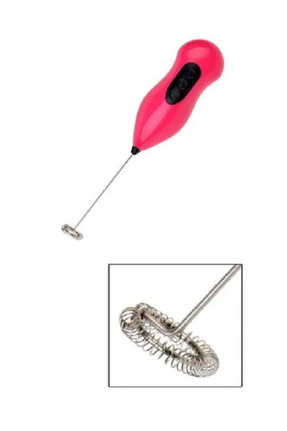 Mini Mikser Kahve Süt Köpürtücü Karıştırıcı Cappucino Mixer Pilli Çırpıcı - 3