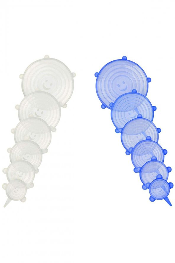 Tazeliği Koruyan 6 Lı Silikon Strech Kapaklar - 5