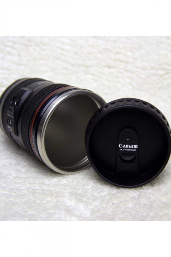 Termos Kupa Bardak Objektif Görünümlü Lens Kupa Çelik Kahve Çay Termos Mug Bardak - 4