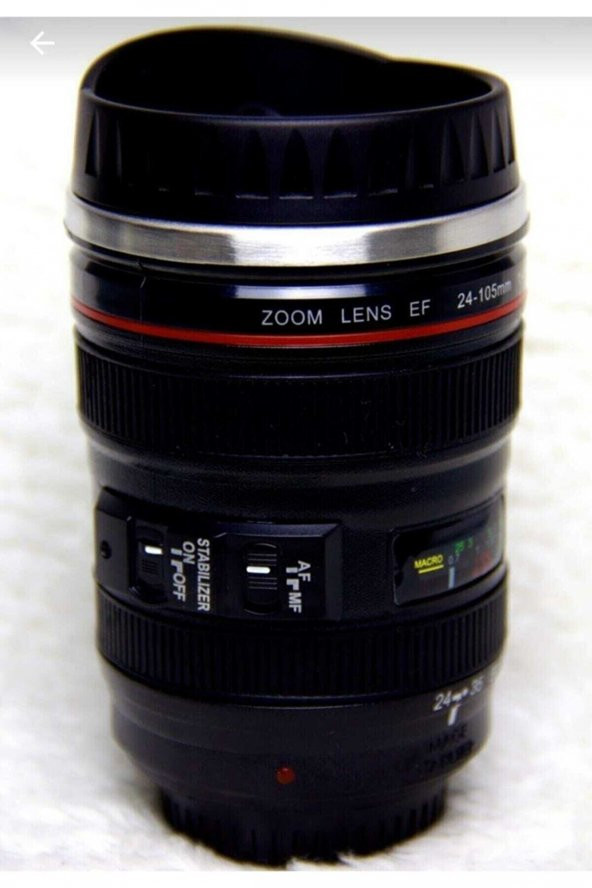 Termos Kupa Bardak Objektif Görünümlü Lens Kupa Çelik Kahve Çay Termos Mug Bardak - 6