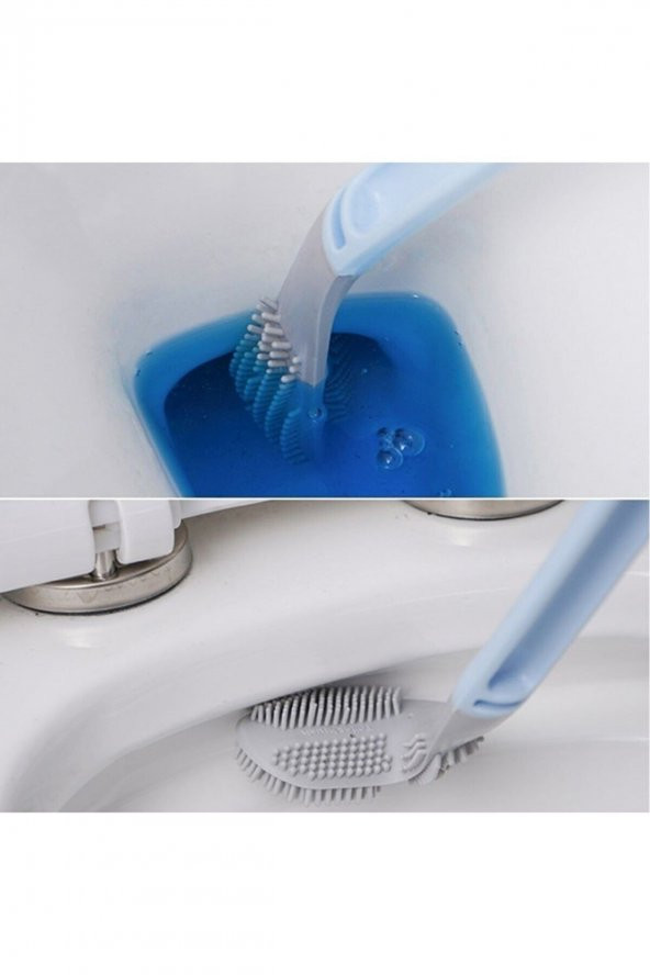 Ergonomik Tasarımlı Silikon Tuvalet Fırçası - 2