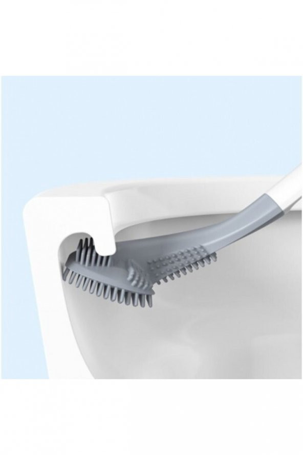 Ergonomik Tasarımlı Silikon Tuvalet Fırçası - 2