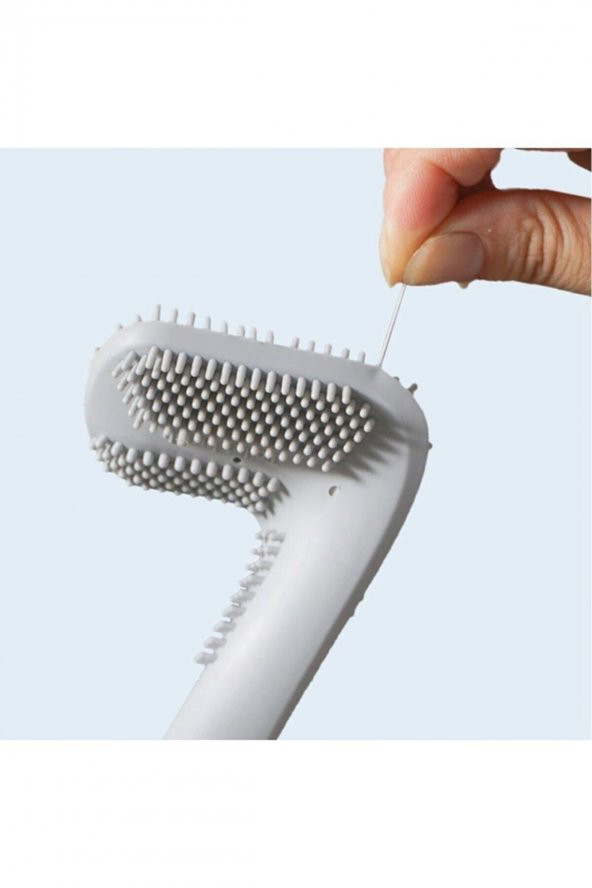 Ergonomik Tasarımlı Silikon Tuvalet Fırçası - 4
