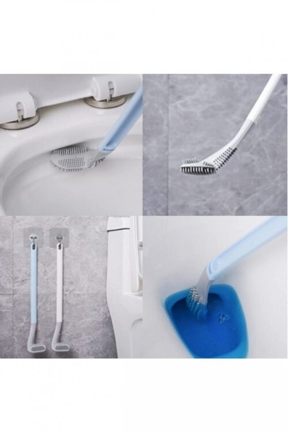 Ergonomik Tasarımlı Silikon Tuvalet Fırçası - 4