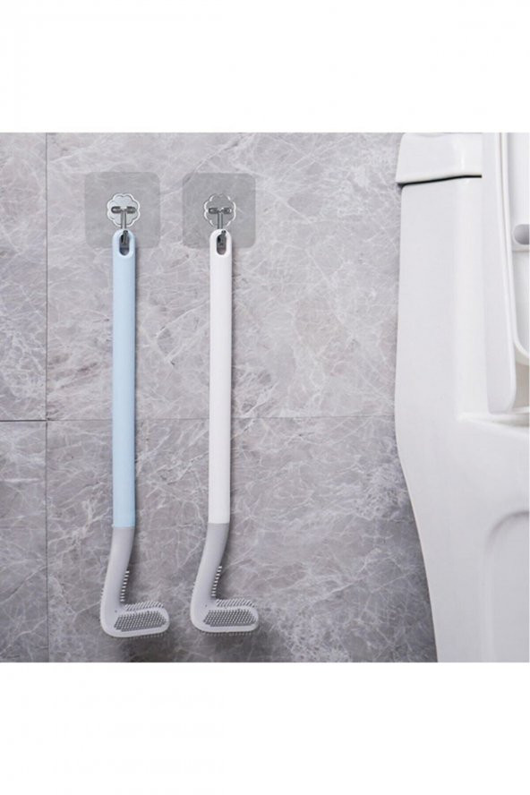 Ergonomik Tasarımlı Silikon Tuvalet Fırçası - 7