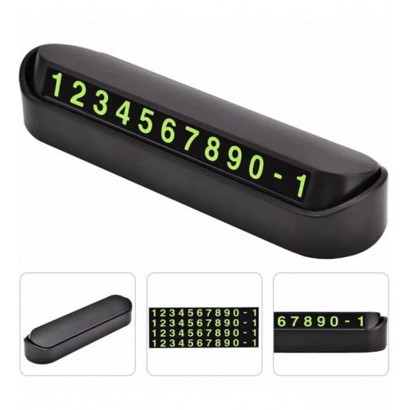 Oto Araba Göğüs Üstü Numaratör Aç Kapa Sistem Araç Park Telefon Numaratörü - 2