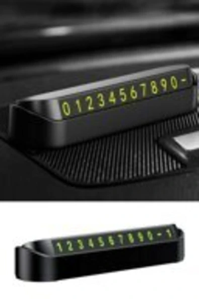 Auracar Araç Içi Numaratör Torpido Üstü Parkmatik Telefon Numaratörü Aç Kapa Sistem Ön Cam Numara Gösterge