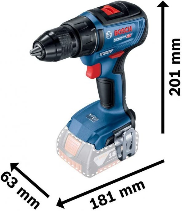 BOSCH GSR 18 V-50 Şarjlı Matkap (Akü ve Şarj Aleti Hariç) 06019H5002 - 4