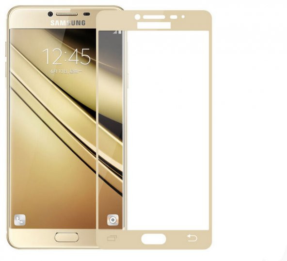 Galaxy A7 2016 Ekranı Tam Kaplayan Cam Koruyucu - 2