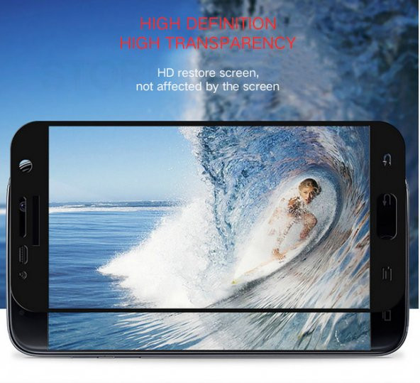 Galaxy A7 2016 Ekranı Tam Kaplayan Cam Koruyucu - 4