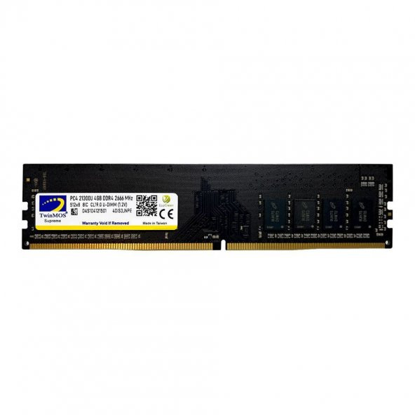 TWINMOS 4GB DDR4 2666MHZ PC RAM MDD44GB2666D