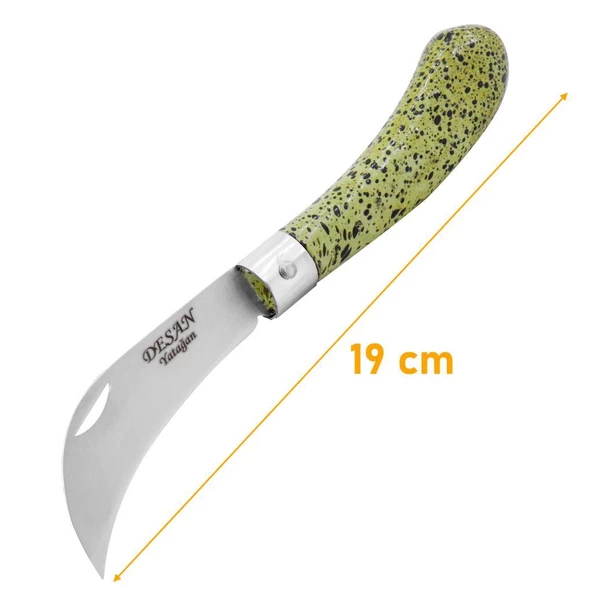 Desan EĞRİ Aşı Bıçağı Paslanmaz Ceviz Aşı Çakısı 19 cm - 4