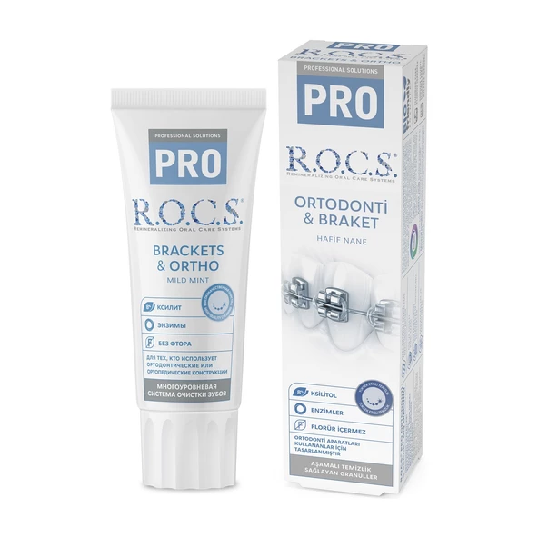 Rocs Brackets & Ortho Pro Özel Diş Macunu 60ml