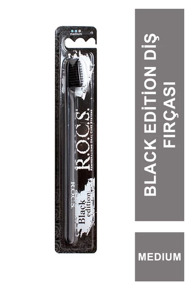 ROCS Black Edition Diş Fırçası Medium