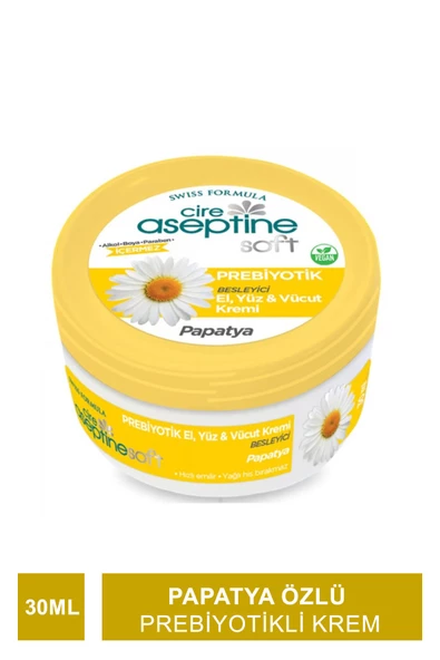 Cire Aseptine Soft Papatya Özlü Besleyici Prebiyotikli Krem 30 ml
