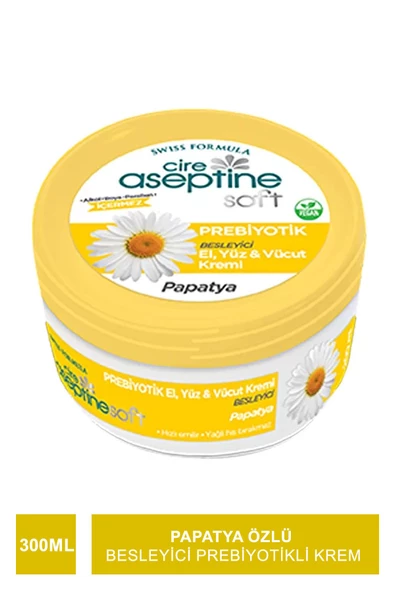 Cire Aseptine Soft Papatya Özlü Besleyici Prebiyotikli Krem 300 ml