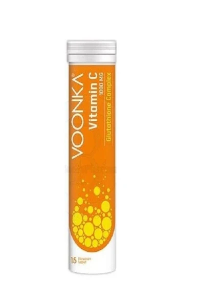Voonka Vitamin C Glytathione Complex 15 Efervesan Tablet