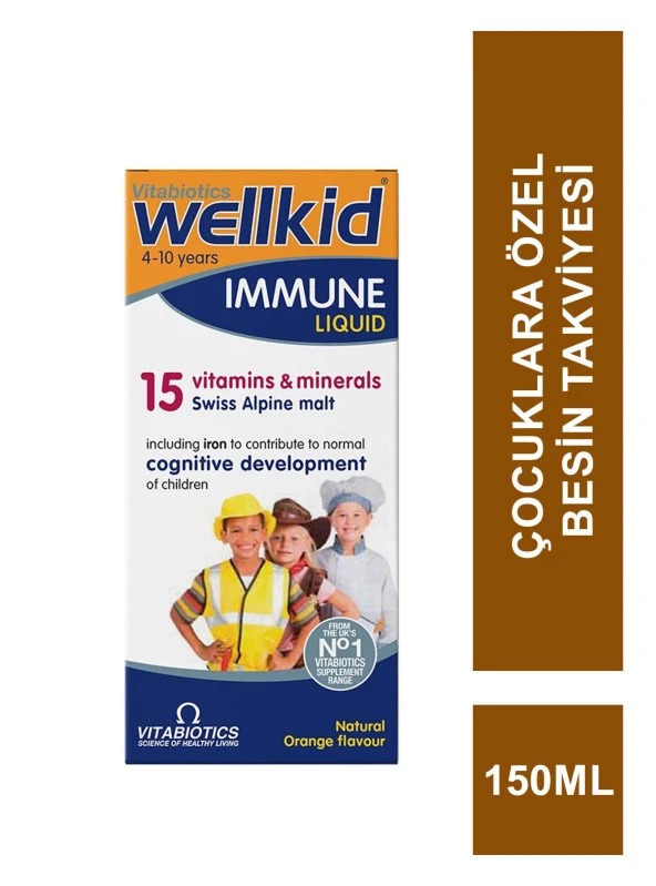 Vitabiotics Wellkid Immune Liquid Sıvı Takviye 150 ml