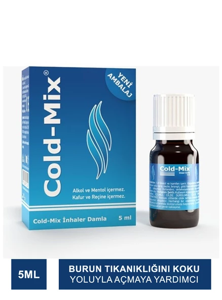 Cold Mix İnhaler Damla Mavi 5 ml