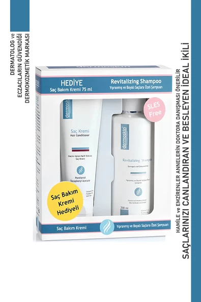 ​Dermoskin Revitalizing Şampuan 200 ml + Saç Bakım Kremi 75ml Hediye