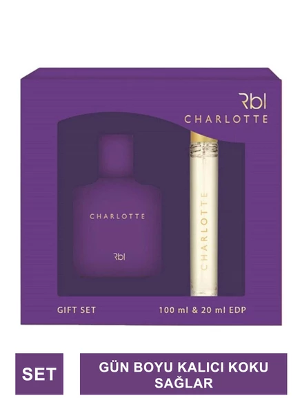 Rebul Charlotte EDP Kadın Parfüm 50 ml ve Deodorant 150 ml Seti ürün görseli