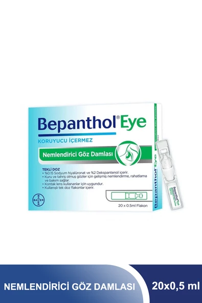 Bepanthol Eye Nemlendirici Göz Damlası 20x0,5 ml Flakon