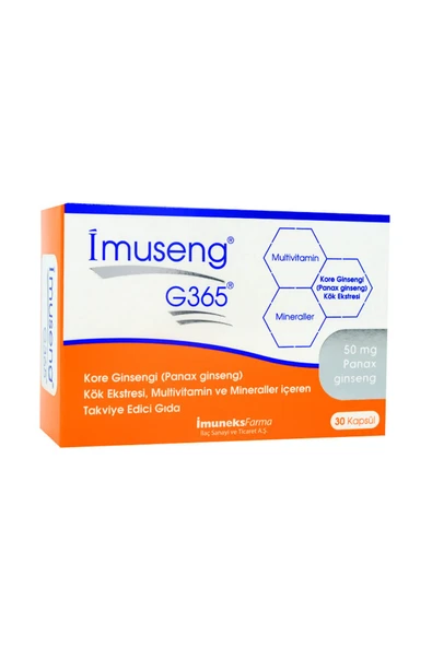 İmuneks İmuseng G365 30 Kapsül