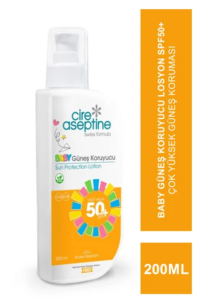 Cire Aseptine Sun Baby Güneş Koruyucu Losyon Spf50+ 200 ml