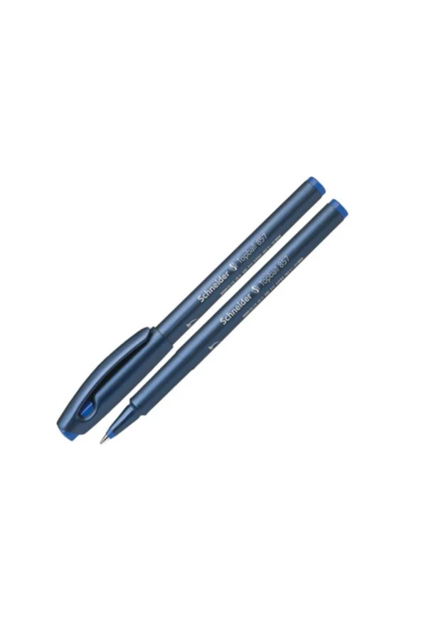 Schneider Topball Konik Uçlu Roller Pilot Kalem 0.6 mm Konik Uçlu Pilot Kalem Mavi (10 Lu Paket) - Resim 2