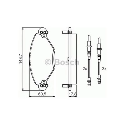 Citroen C5 2.2 HDI 0986TB2399 ÖN FREN BALATASI Bosch