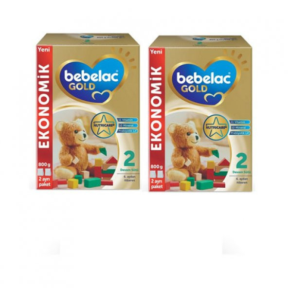 Bebelac Gold 2 Bebek Sütü 800 Gr - 2 Adet