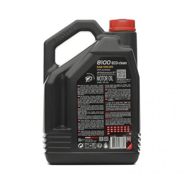 Motul 8100 Eco-Clean 0W-20 5 Lt Partiküllü Motor Yağı - 3