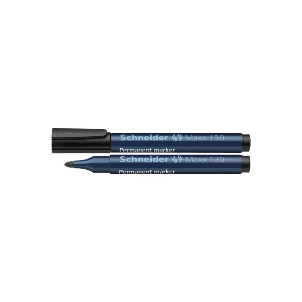 Schneider Markör Permanent 1-3 MM Siyah Yuvarlak Uçlu (10 Lu Paket)