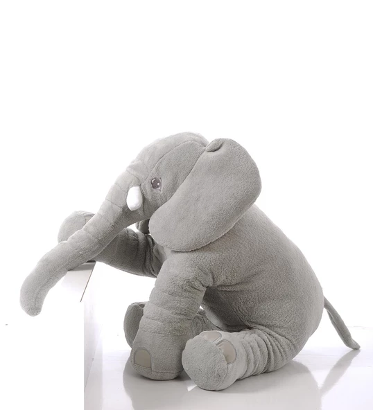 Uyku Arkadaşım Jumbo  Fil - Büyük Yumuşacık Peluş Fil- 90 cm - 5