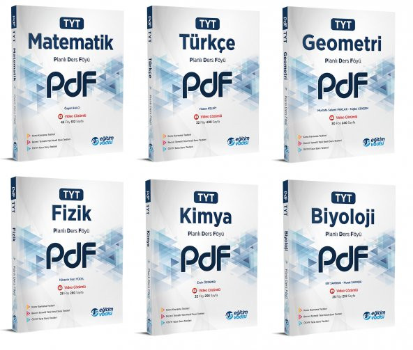 Eğitim Vadisi Tyt Sayısal Pdf Planlı Ders Föyü Seti 2023