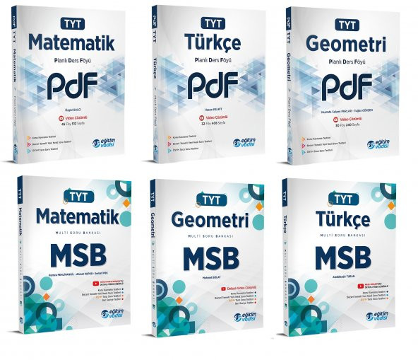 Eğitim Vadisi Tyt Matematik Türkçe Geometri Pdf + Msb Seti 2023