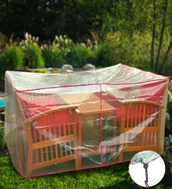 Bahçe Oturma Grubu Koruma Örtüsü - Ariel:200x145x80cm - 5