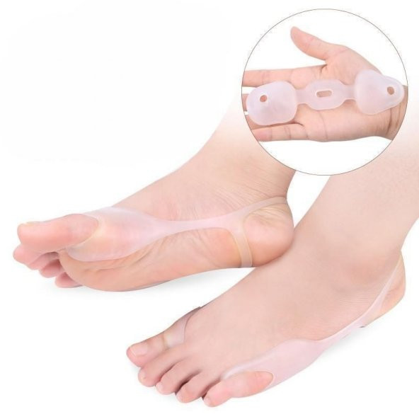 Ayak Parmak Şekil Duruş Düzeltici Halluks Valgus Kemik Çıkıntı Silikon Parmak Şekillendirici - 4